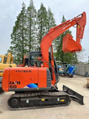 90% usado Hitachi ZX60 mini escavadeira de 6 toneladas feita no Japão para suas necessidades industriais