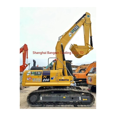 20000 KG Excavador usado Komatsu PC200 com capacidade de 1 balde em excelente estado