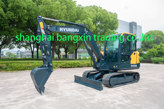 Excavadora mini Hyundai HX60G usada com certificação EPA/CE e todas as funções funcionando