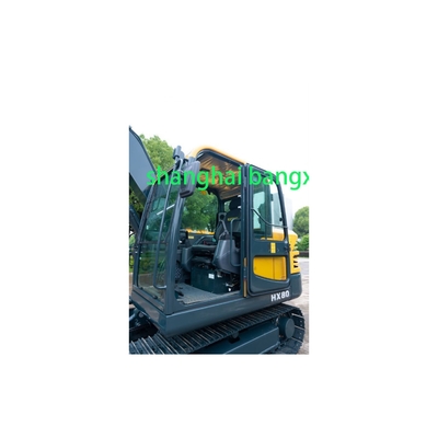 Excavadora Hyundai HX80 usada com alta potência e estabilidade hidráulica no consumo