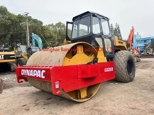 Compactor de rolos rodoviários Dynapac CA25D com 90% de grau e excelente desempenho de trabalho