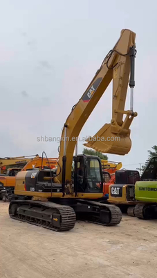 Excavadora usada Cat 320D2 com excelente desempenho de trabalho e bomba hidráulica original