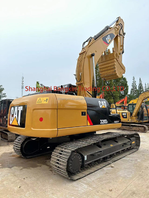 Excavadora usada Cat 320D2 com excelente desempenho de trabalho e bomba hidráulica original