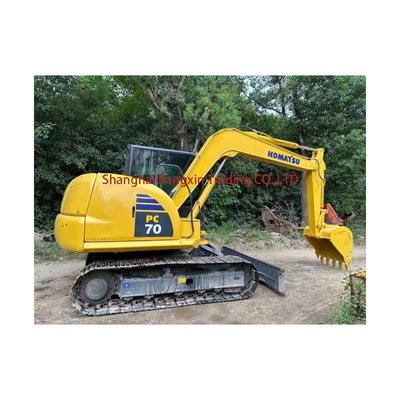Excavadora de rastreamento Komatsu PC70 usada com válvula hidráulica original em 7000 KG