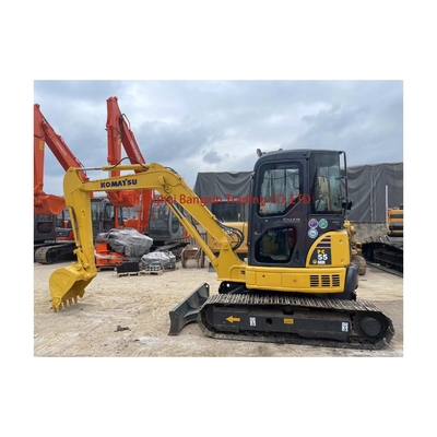 Mini escavadeira usada Komatsu PC55MR-2 28.5k ano 2021 excelente estado