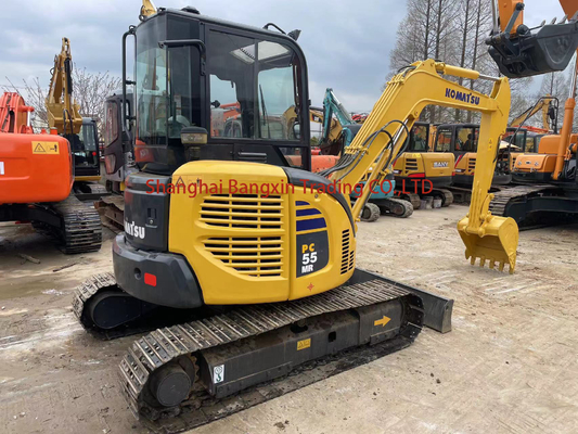 Mini escavadeira usada Komatsu PC55MR-2 28.5k ano 2021 excelente estado