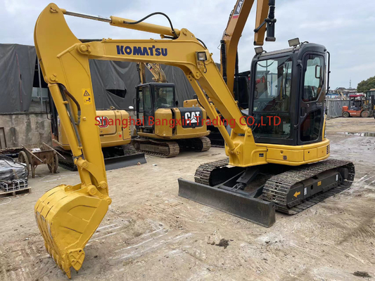 Mini escavadeira usada Komatsu PC55MR-2 28.5k ano 2021 excelente estado