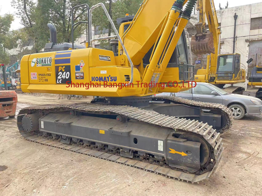 Envio grátis Excavadora japonesa original de rastreador Excavadora usada komatsu hidráulica pc240 em Xangai