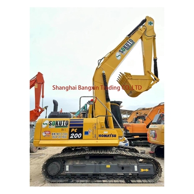 Excavadora Komatsu PC200 Usada Forte Potência E Alta Estabilidade Hidráulica