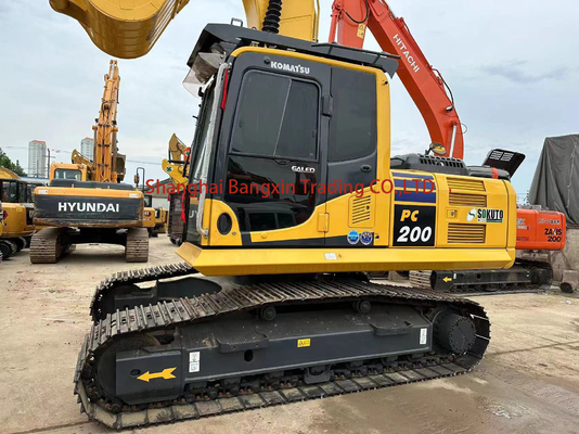Excavadora Komatsu PC200 Usada Forte Potência E Alta Estabilidade Hidráulica