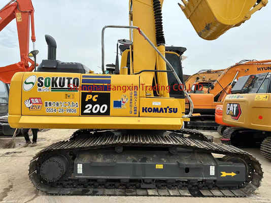 Excavadora Komatsu PC200 Usada Forte Potência E Alta Estabilidade Hidráulica