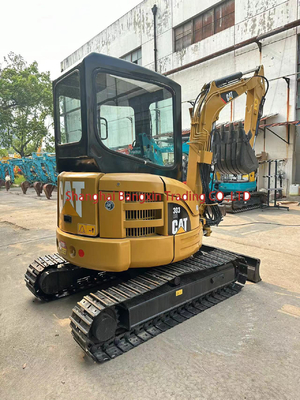 Forte potência e estabilidade hidráulica Pequena máquina mini escavadeira usada CAT 303