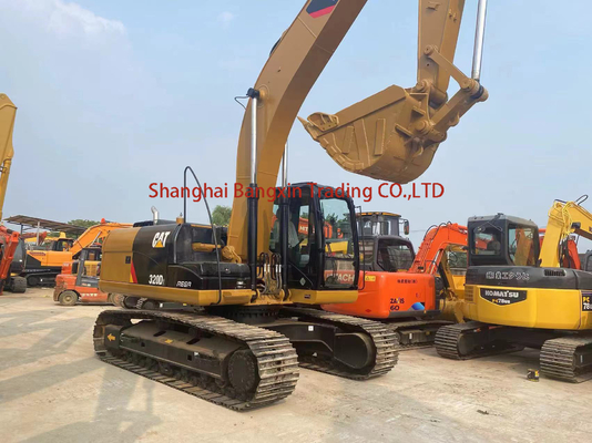 Máquina de construção de escavadeiras de 20 toneladas usadas Cat 320D2 Crawler com capacidade de 1 balde
