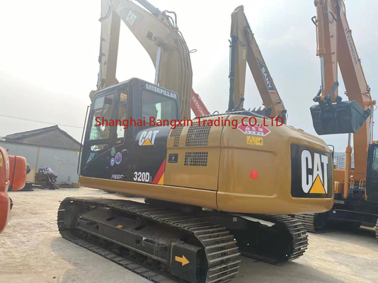 Máquina de construção de escavadeiras de 20 toneladas usadas Cat 320D2 Crawler com capacidade de 1 balde
