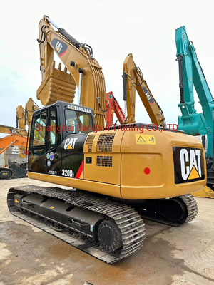 Máquina de construção de escavadeiras de 20 toneladas usadas Cat 320D2 Crawler com capacidade de 1 balde