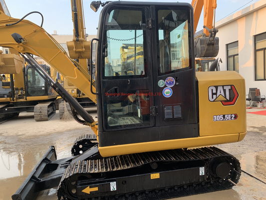 Horário de trabalho reduzido Cat 305.5E2 mini escavadeira Todas as funções normais Excelente estado