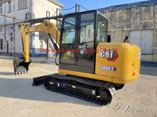 Excavadora Mini Cat 306E2 de segunda mão com potência e alta estabilidade hidráulica